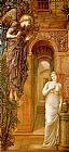 Annunciation Paintings - The Annunciation by Edward Burne-Jones